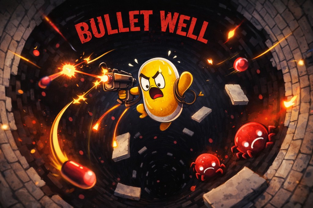 Bullet Well — key art: character in the well